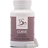 IsoSensuals Curve Butt Enhancement Pills - Bum Bum Booty Pills for Bigger Butt. 60 Easy to Swallow Capsules