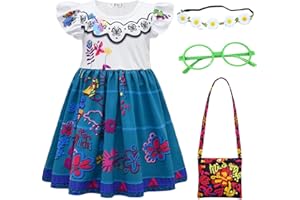 Choadam Mirabel Dress for Girls and Toddlers Princess Dress Black Witch Costume Princess Peach Costume Pink Dress