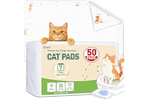 EYSSU Litter Pads Compatible with Breeze Litter Box System, 50ct Super Absorbent Pee Pads for Cats, Odor Control Cat Pads Refills 16.9 X 11.7 Inch, Unscented