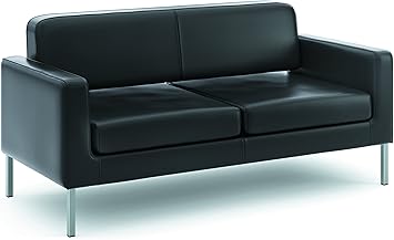 Amazon Com Hon Corral Leather Sofa Two Cushion Guest Couch For