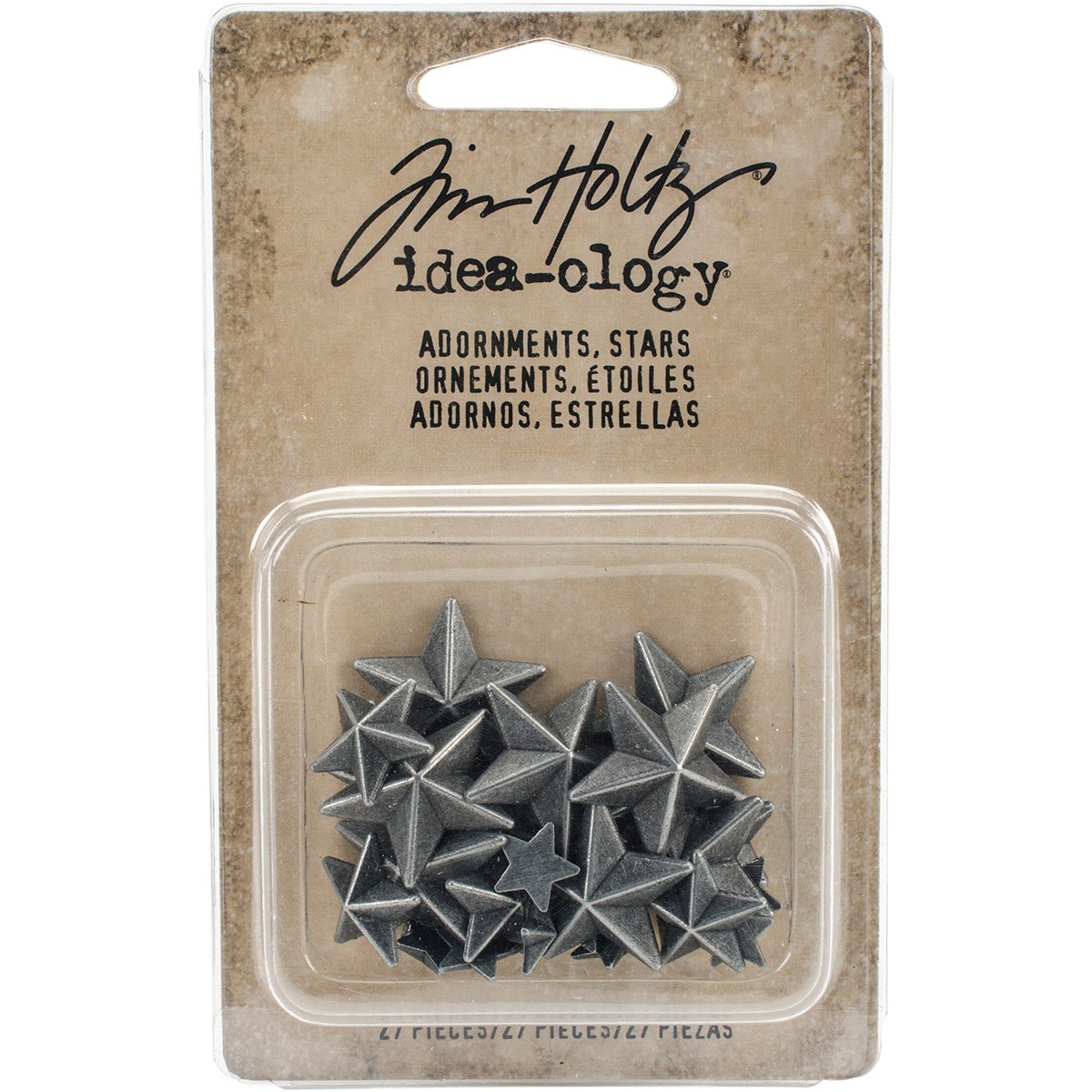 Tim Holtz Stars Adornments, Multi-Colour