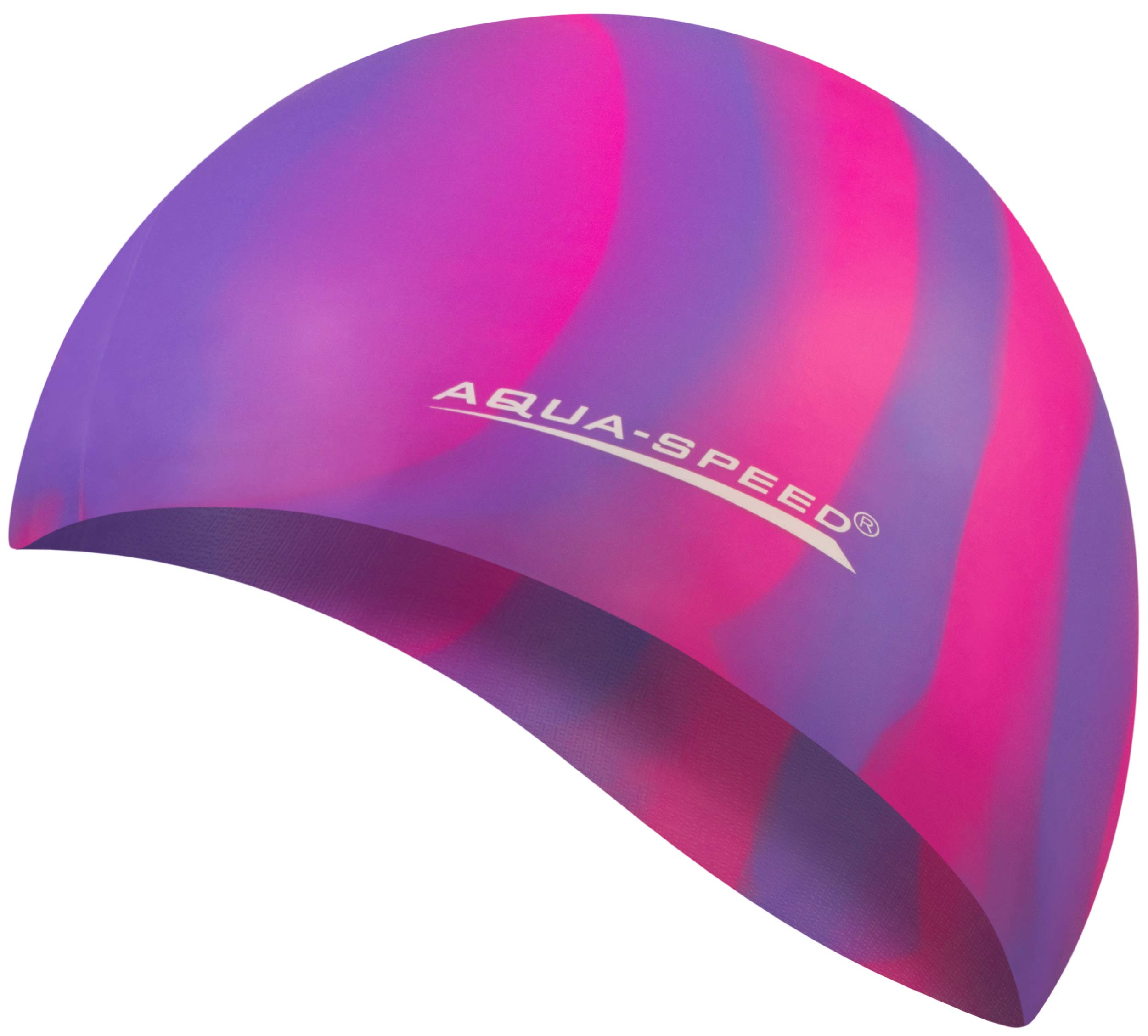 Aqua Speed BUNT Colourful swim cap + microfibre towel | adult | child | swimming cap | silicone | tearproof | waterproof | 10. colourful / 62