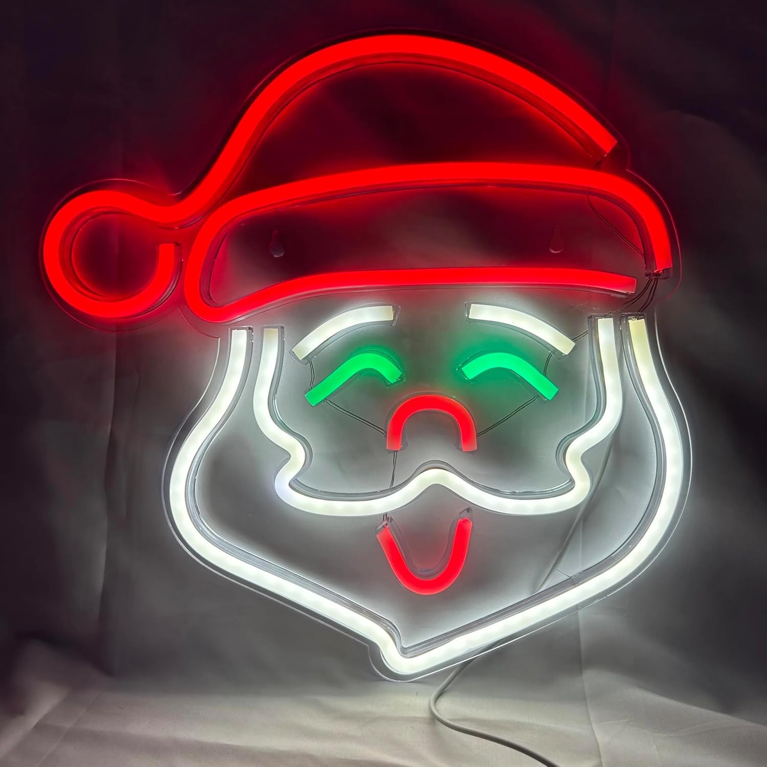 TRIXES Father Christmas Neon Light - LED Neon Light - USB Powered