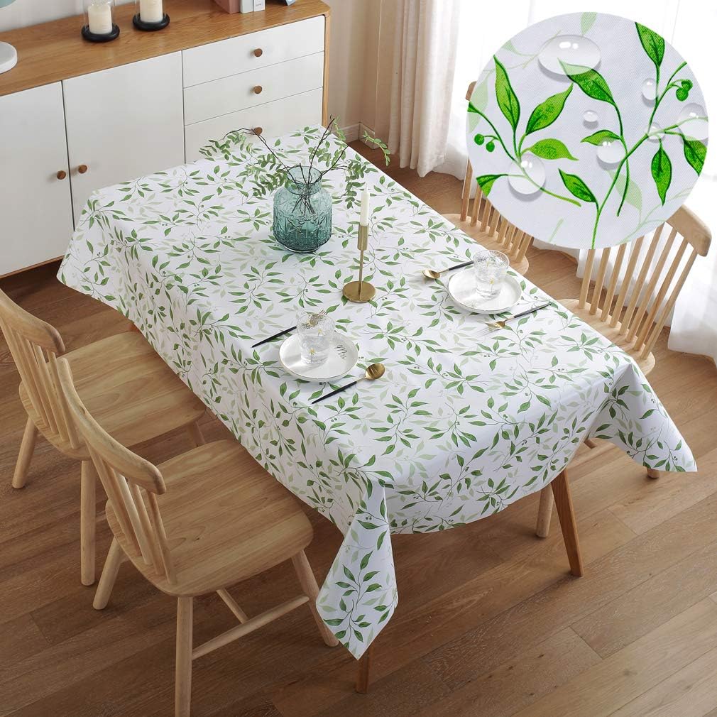 PVC Table Cloth Rectangular Wipe Clean tablecloths , Waterproof Oil