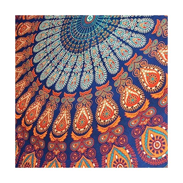 Anyasen Tapiz de pared mandala Tapestry Tapices tapiz hippie diseño de pavo real psicodélico colgante de pared bohemio… | DeHippies.com