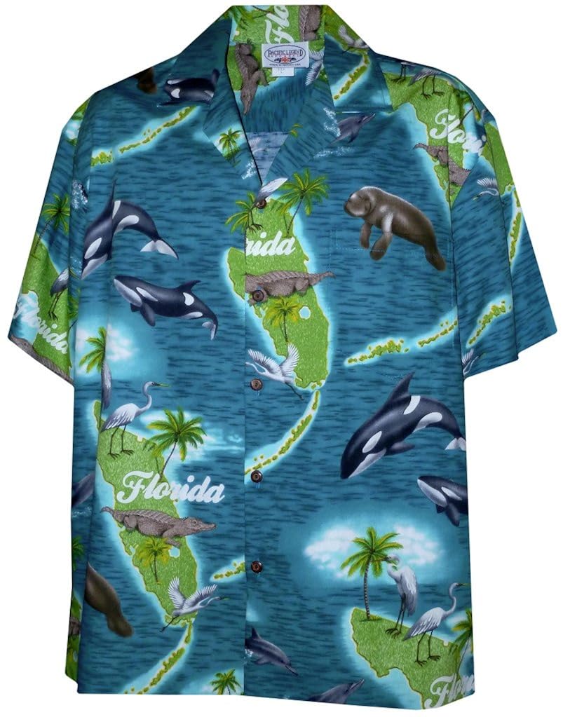 Florida Shirt Hawaiian Shirts Mens Hawaiian Shirts Aloha Shirt at
