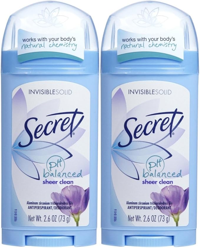Secret Invisible Solid Antiperspirant Deodorant, Sheer