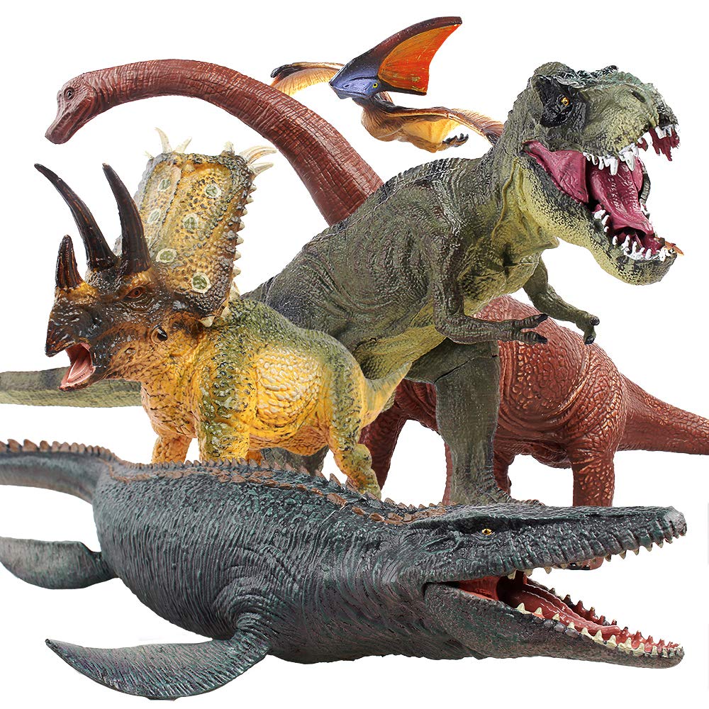 Photo 1 of Jaysompro Jumbo Dinosaur Toys Set Realistic Looking Big Dinosaur Figures for Dinosaur Lovers,Kids Perfect Dino Holiday Party Gifts 3 4 5 6 7 8 Year Old Boys and Girls Birthday Favors and More