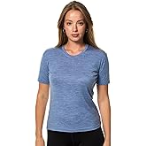 Merino.tech Merino Wool Shirt Women - 100% Merino Wool Base Layer Women Short Sleeve Tee
