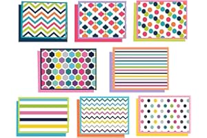 SUPHOUSE 120 Blank Cards, Blank Note Cards and Colored Envelopes, Thank You Greeting Cards with Envelopes, Stationary Supplies Bulk Birthday Cards Set - Upgrade Design