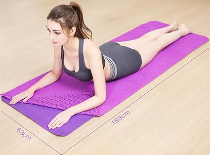 Alfombrilla de yoga y pilates, de material de microfibra ...