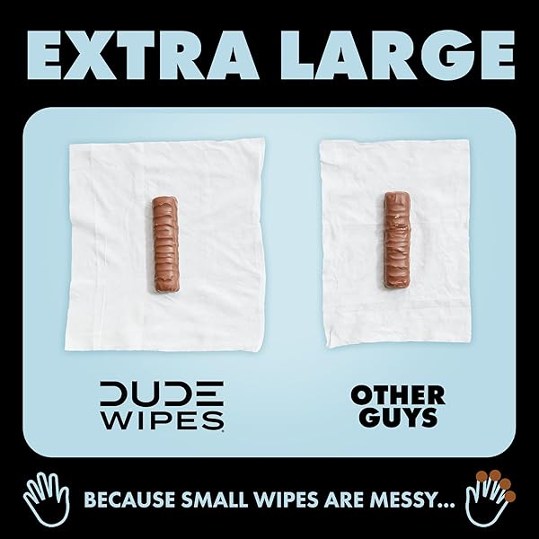 DUDE WIPES FRAGRANCE FREE HEMORRHOID FLUSHABLE WIPES – 1 PACK (48 COUNT) – EXTRA-LARGE, MEDICATED WITH WITCH HAZEL FOR SOOTHING RELIEF – SEPTIC AND SEWER SAFE