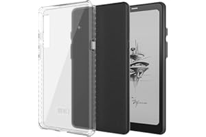 TUDIA SKN Clear Designed for Onyx Boox Palma Case 6.13" Back Cover, [Reinforced Corners] Shockproof Slim Anti-Yellowing Silicone Gel Transparent Back Lightweight Grip TPU Bumper for eReader (Clear)