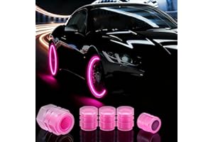 20 Pcs Glow in The Dark Tire Valve Caps Fluorescent Tire Valve Stem Caps, Cool Car Present for Universal Decoration Accessori