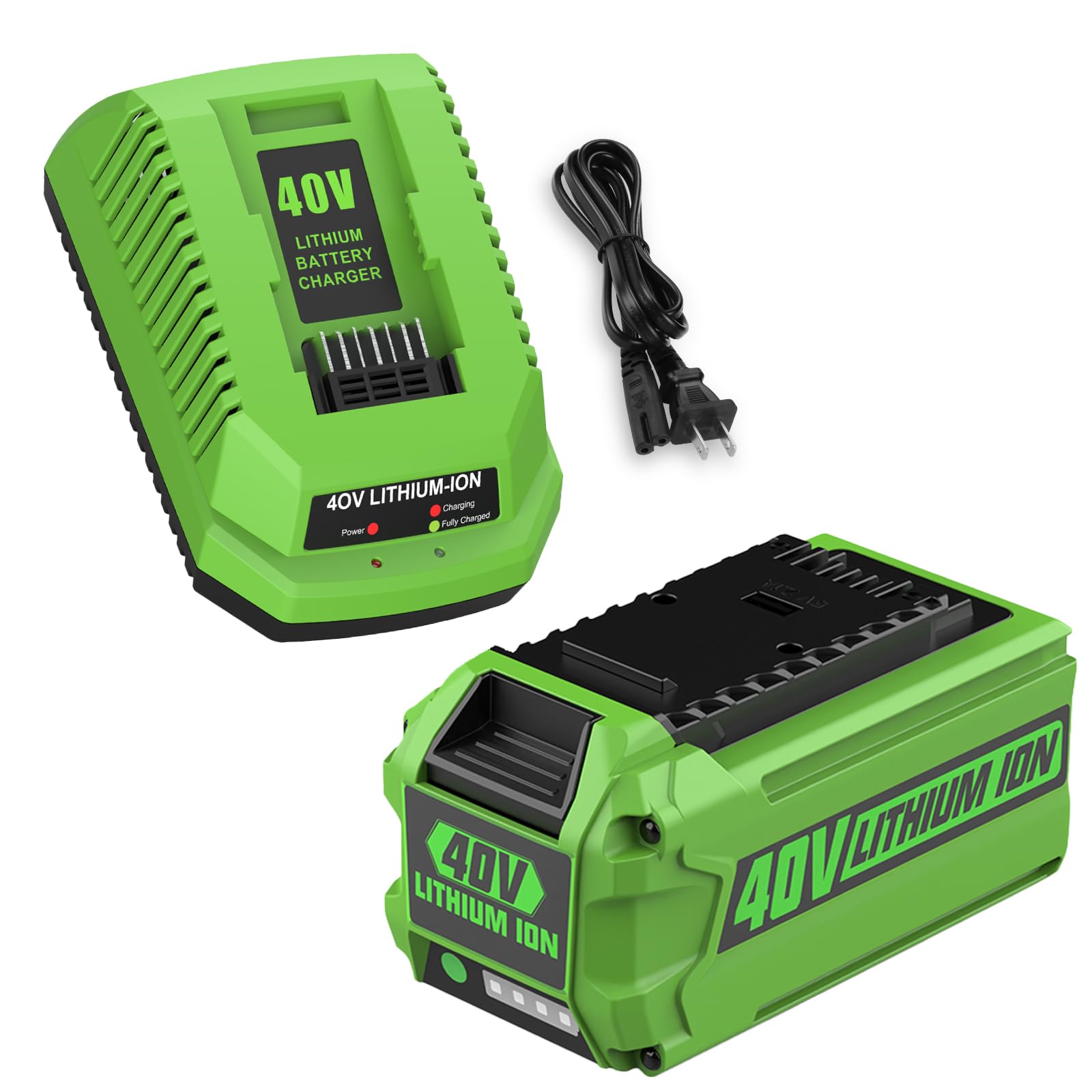 Photo 1 of Energup 6.5A 40Volt 29472 29462 Replace for Greenworks 40V Battery and Charger 29482, for 40Volt G-MAX Tools 29252 20202 22262, with 40V Grennworks Charger, NOT for Greenworks Gen 1