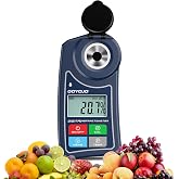 Digital Brix Refractometer GOYOJO Brix Meter Lab Refractometer &plusmn;0.5 Brix/1℃ Accuracy, 0-55% Range with ATC for Fruits Juices, Beer, Wine, Coffee &amp;Mor Liquid Sugar Content Test