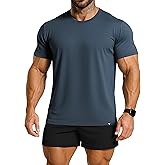 Project Titan Men's T Shirts Athletic Running Gym Workout Short Sleeve Tee Shirts Crew Neck Casual Tshirts