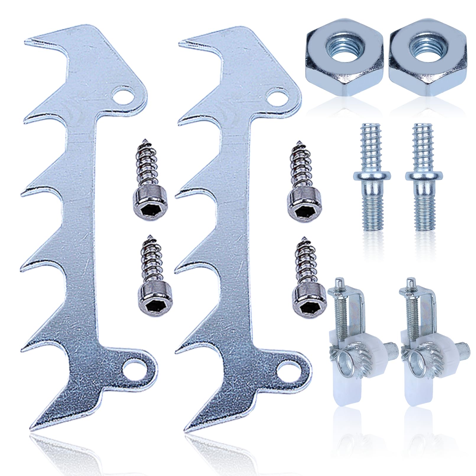 Adefol Bumper Spikes for Stihl MS170 MS180 017 018 Chainsaw, Felling Dogs with the Matching Screws + Side Chain Adjuster + Bolt & Nut Chainsaw Accessory Spare Parts Kit 8 in 1