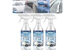 Pigdun 3 Pcs 60ml Deicer Spray for Car Windshield,Deicer for Car,Multi-Purpose Melters Winter Car Essentials for Removing Snow, Ice and Fros.Brake Bomber
