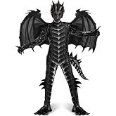 Spooktacular Creations Halloween Kid Dragon Costume, Boys Dragon Wings, Tail and Mask Set for Halloween Dress Up