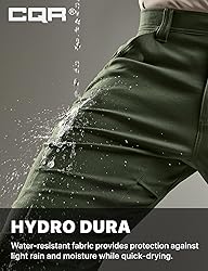 CQR Men's Active Flex Tactical Pants, Water