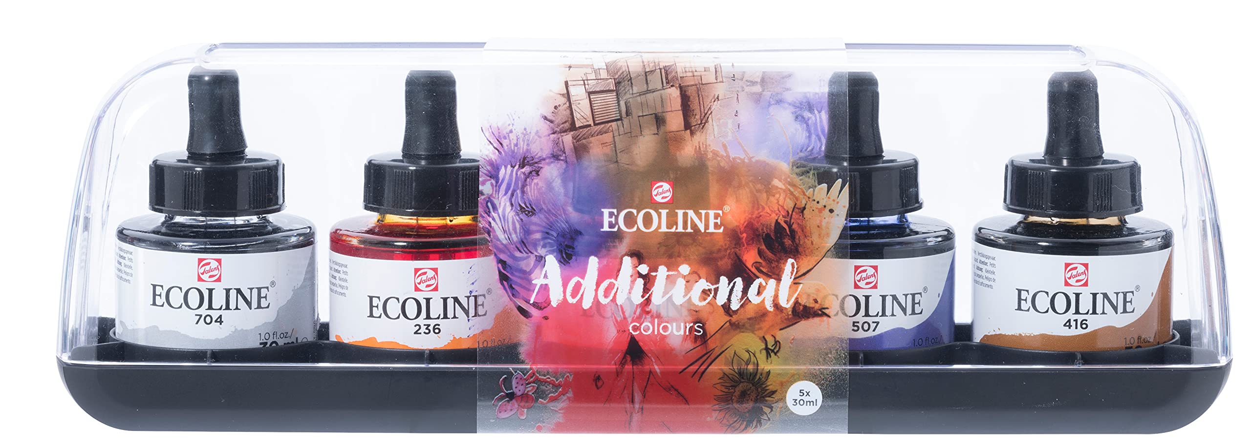 Ecoline Liquid Watercolour Additional Set 5 x 30 ml (11259901)