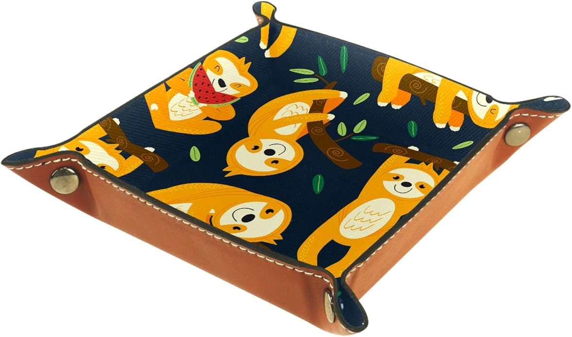 Caja de almacenamiento pequeña, bandeja de valet para hombre,Deporte