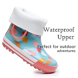 LANCDON Toddler Rain Boots for Boys and Girls
