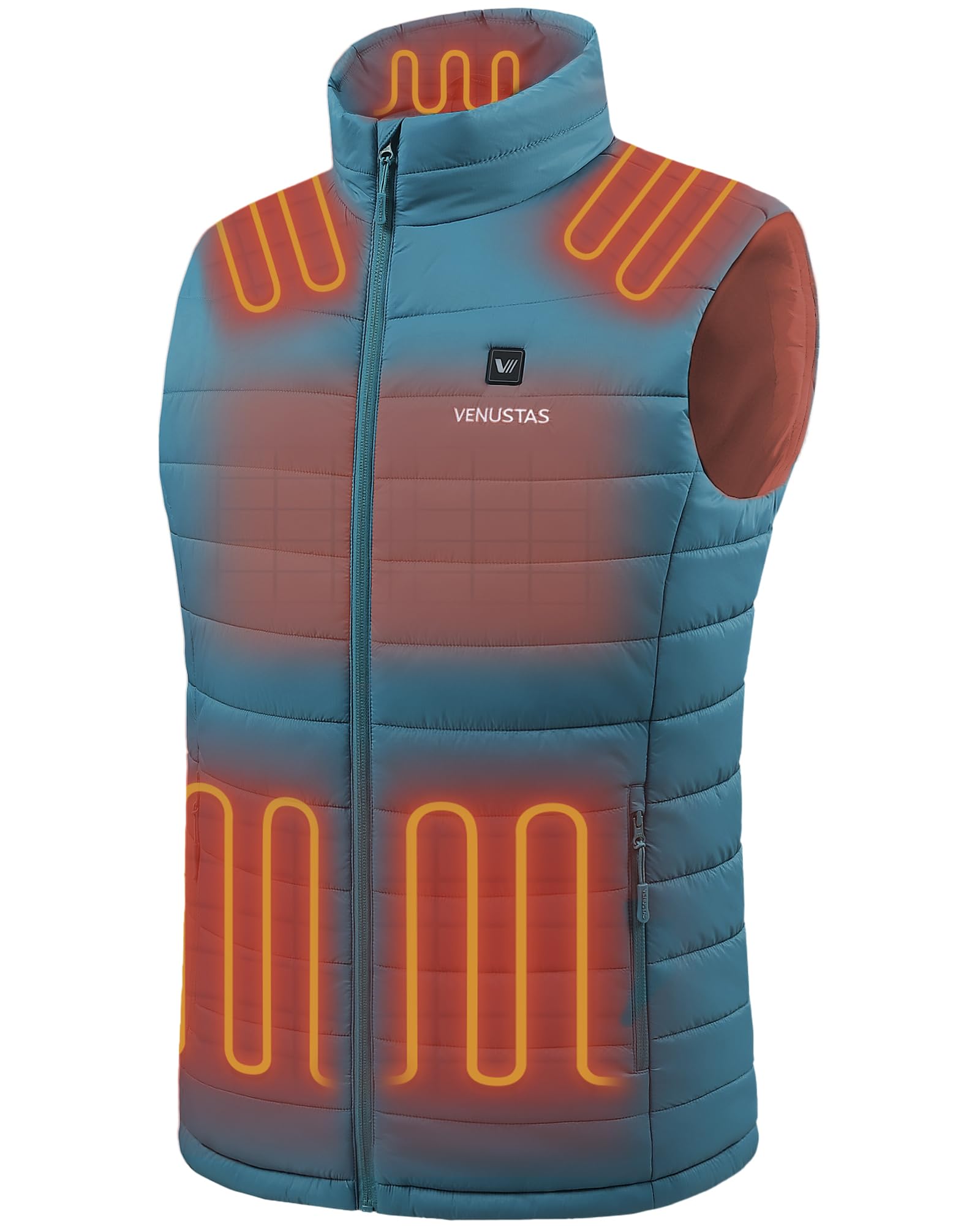 Venustas Men's Heated Vest with Battery, Lightweight Quilted Vest for Men Image