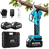 SEESII Electric Pruning Shears 4 Modes, 1.8&rdquo; Cut Electric Pruners Cordless | Dual 4.0Ah Battery, 4000+ Cuts, Brushless Motor, SK5 Blade, LCD Display Power Branch Cutter For Garden Tree &amp; Flower Trimming