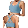 Sports Bras for Women, High Support Criss Cross Back Bras for Large Bust, High Impact Strappy Yoga Workout Bra