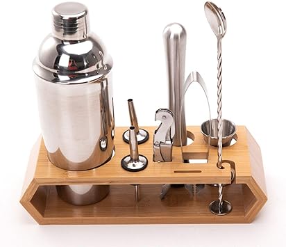 Compra Xhtoe Juego de 10 cocteleras de coctelera, mezcladora, colador