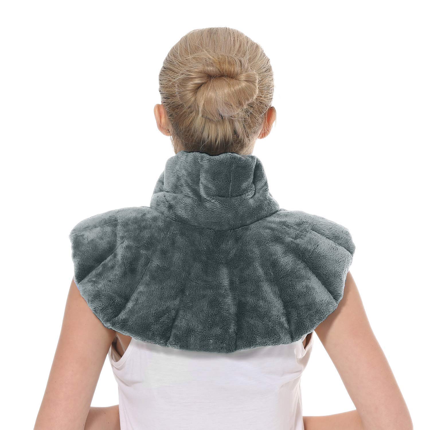 JMung Almohadilla eléctrica Cervical Hombros Compresa ...