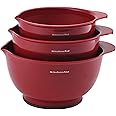 KitchenAid Classic Mixing Bowls, Set of 3, Empire Red, 2 quarts