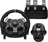 Logitech G920 Driving Force Racing Wheel & Pedals Plus Gear Shifter Bundle