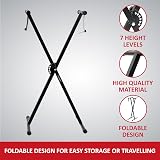 Crystals Cross Braced X Frame Keyboard Stand 7 Height Positions Single Braced view 5