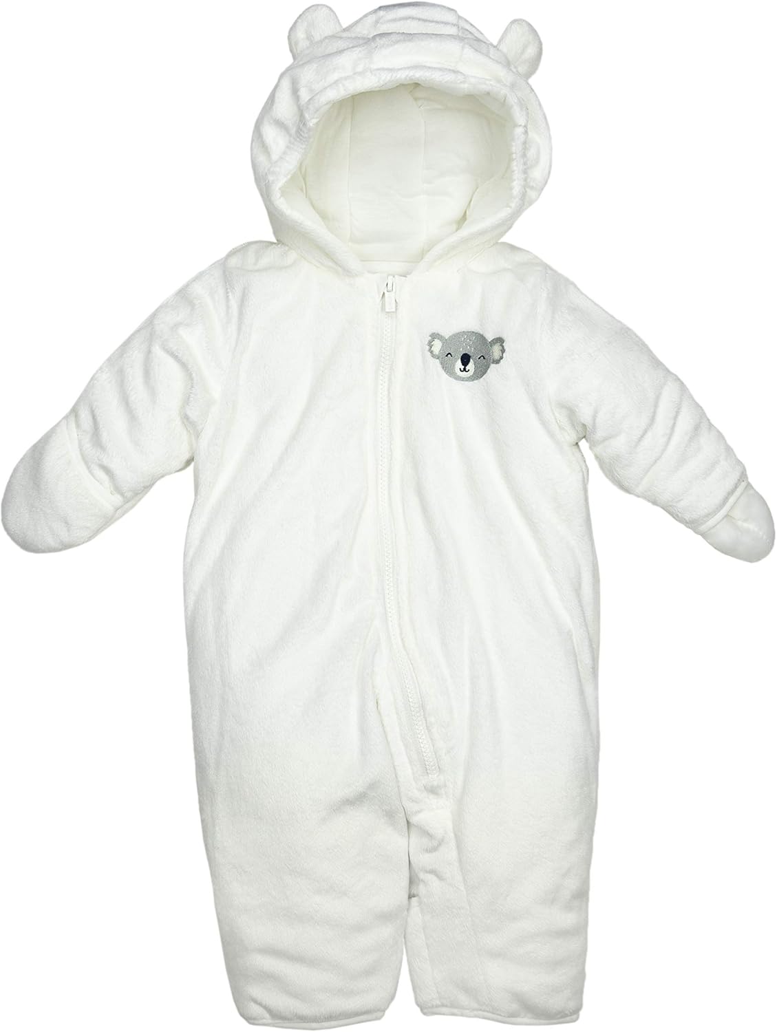 baby girl carter's 3d ear sherpa bunting pram