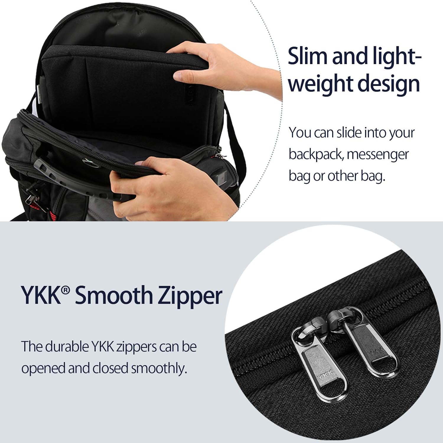 NUBILY 14 inch Laptop Sleeve Bag Case 13.3 inch Waterproof Shock Resistant Portable Handle Laptop Bag Compatible with 13" MacBook Air2014-2019,13.3-14 inch Toshiba/FUJITSU /HP/Dell/Asus Notebook