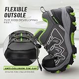 UOVO Boys Trainers Waterproof Low-Top Hiking Shoes Gray Green UK Size 4 view 5