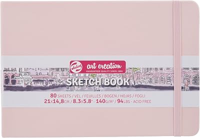 Talens Art Creation Sketchbook Pastel Pink 21 x 14.8 cm 80 Sheets 140 g