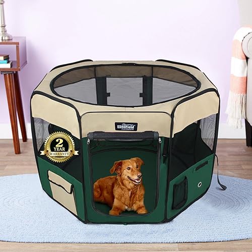 Fabric Pet Playpen Amazon EliteField 2-Door Soft Pet Playpen (2
