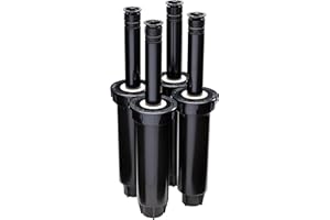 Rain Bird 1804AP4PK Professional Pop-Up Sprinkler, Adjustable 0° - 360° Pattern, 8' - 15' Spray Distance, 4" Pop-up Height, 4