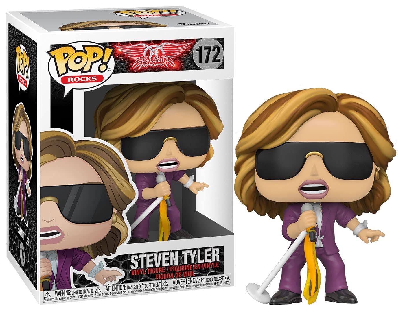 Photo 1 of Funko Pop! Rocks: Aerosmith - Steven Tyler, Multicolor