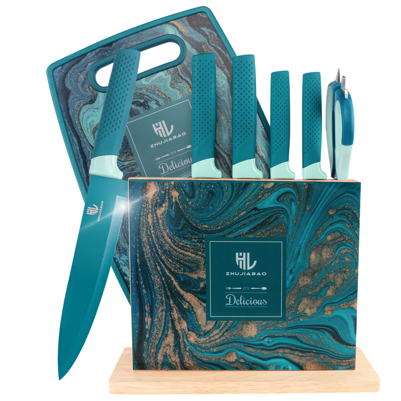 HL-zhujiabao-Juegos-de-cuchillos-de-cocina-azules-con-tabla-de-cortar-y-bloque-de-madera-Juego-de-cuchillos-de-chef