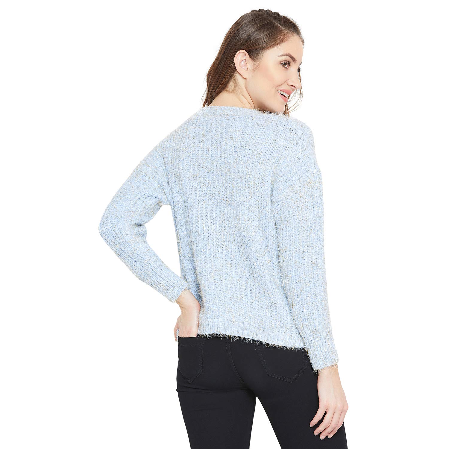 camey women round neck full sleeve woolen top
