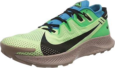black and green nike running shoes
