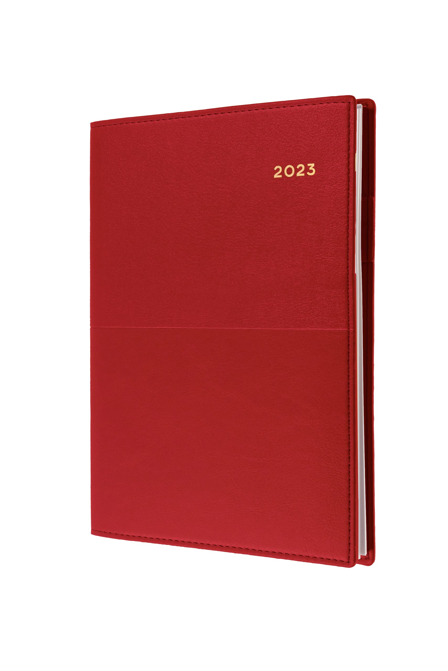 Collins Valour A5 Day to Page 2023 Diary - Red (VAL251.15-23) - Complete Business Planner, Agenda and Journal Organiser