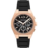 Armani Exchange A|X Chronograph Watch for Men; Men's Watch with Leather, Stainless Steel or Silicone Band