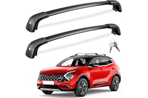 FengYu Lockable Roof Rack Cross Bars 220lb Compatible with Kia Sportage 2016-2026 (with Flush Rails), Heavy Duty Aluminum Roof Rails Crossbars Cargo Bars Black Carrier Luggage