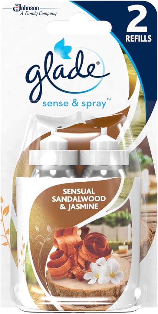 Glade Sense & Spray Twin Refill Sandalwood & Jasmine Air Freshener